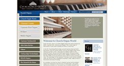 Desktop Screenshot of churchorganworld.co.uk